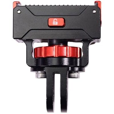 Beimus Adaptateur de montage rechargeable en alliage d'aluminium pour siège de charge de type multiple pour caméra de sport et Vlog Base d'extension Beimus Adaptateur de montage rechargeable en alliage d'aluminium pour siège de charge de type multiple pour caméra de sport et Vlog Base d'extension