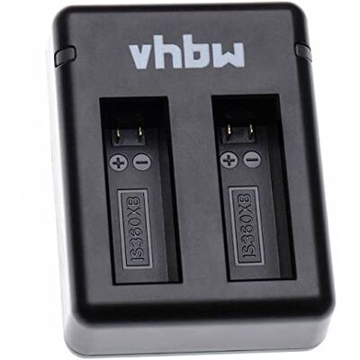 vhbw Chargeur USB de Batterie Double Compatible avec Insta360 One X Appareil Photo Digital, camcoder, DSLR- Batterie d'action cam vhbw Chargeur USB de Batterie Double Compatible avec Insta360 One X Appareil Photo Digital, camcoder, DSLR- Batterie d'action cam