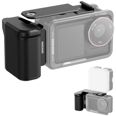 NEEWER AC034 Poignée latérale uniquement pour cage AC014 compatible avec DJI Osmo Action 5 Pro/4/3, adaptateur modulaire à dégagement rapide magnétique pour caméra d'action avec poignée et barre NEEWER AC034 Poignée latérale uniquement pour cage AC014 compatible avec DJI Osmo Action 5 Pro/4/3, adaptateur modulaire à dégagement rapide magnétique pour caméra d'action avec poignée et barre