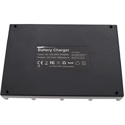 vhbw Chargeur compatible avec Sony HDR-FX7, GV-D900 (Video Walkman), HDR-FX1 Caméscope batterie Coque de charge quadruple, indicateur de contrôle de charge vhbw Chargeur compatible avec Sony HDR-FX7, GV-D900 (Video Walkman), HDR-FX1 Caméscope batterie Coque de charge quadruple, indicateur de contrôle de charge