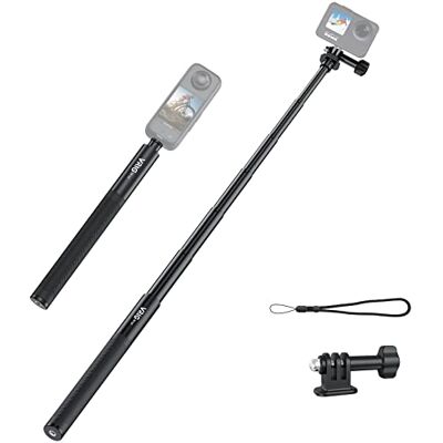 VRIG TP-13,131cm(51inch) Extension Selfie Stick for INSTA360 for GoPro 11 10 9 8 7, Insta Insta360 One X2 X One R EVO Action Cameras, Smartphone Gimbal Extension Pole for Sports Cam, Black VRIG TP-13,131cm(51inch) Extension Selfie Stick for INSTA360 for GoPro 11 10 9 8 7, Insta Insta360 One X2 X One R EVO Action Cameras, Smartphone Gimbal Extension Pole for Sports Cam, Black