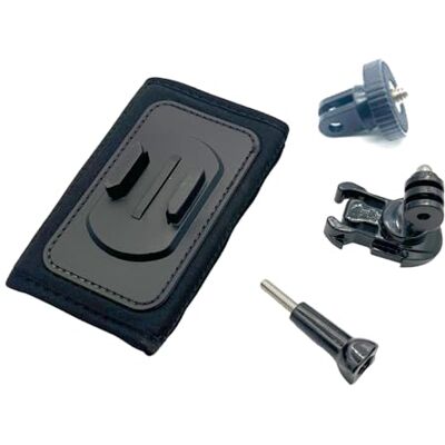 Uqezagpa Sangle à dégagement rapide pour caméras d'action avec base rotative à 360 degrés et adaptateur pour filmer sans mains Uqezagpa Sangle à dégagement rapide pour caméras d'action avec base rotative à 360 degrés et adaptateur pour filmer sans mains
