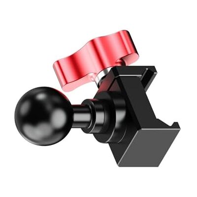 Whoasyst Adaptateur de montage léger 1/4 à 17 mm Tête coulissante Pince pour Vlog Setups Ball Head Track Clamp Whoasyst Adaptateur de montage léger 1/4 à 17 mm Tête coulissante Pince pour Vlog Setups Ball Head Track Clamp