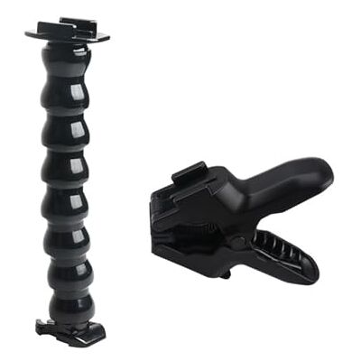 Uqezagpa Kit de fixation pour caméra avec bras flexible à 8 sections pour caméras d'action pour objets de 0,6 à 5,1 cm Uqezagpa Kit de fixation pour caméra avec bras flexible à 8 sections pour caméras d'action pour objets de 0,6 à 5,1 cm