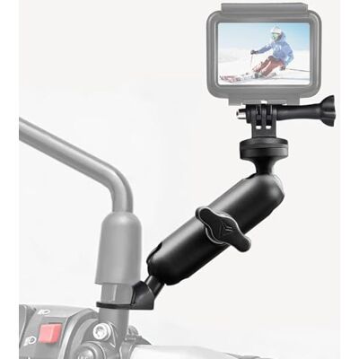 CAMOLO Support de caméra d'action pour moto, clip de montage pour vélo/vélo/moto/moteur, compatible avec GoPro Hero 6/7/8/9 et AKASO, SJCAM, DJI Osmo YI et plus encore CAMOLO Support de caméra d'action pour moto, clip de montage pour vélo/vélo/moto/moteur, compatible avec GoPro Hero 6/7/8/9 et AKASO, SJCAM, DJI Osmo YI et plus encore