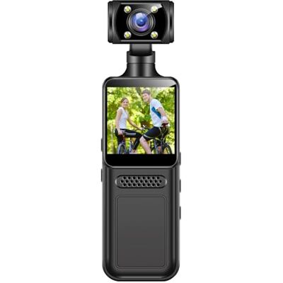 SHYYOULQE Caméra corporelle 4 K Petite caméra portable portable Lentille rotative à 180 degrés Pour le sport, l'action en plein air Caméra WiFi SHYYOULQE Caméra corporelle 4 K Petite caméra portable portable Lentille rotative à 180 degrés Pour le sport, l'action en plein air Caméra WiFi