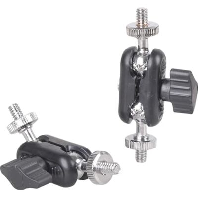 Whoasyst Adaptateur rotatif en métal à plusieurs angles 1/4 mâle vers mâle pour stabilisateur de photographie, adaptateur de caméra en métal Whoasyst Adaptateur rotatif en métal à plusieurs angles 1/4 mâle vers mâle pour stabilisateur de photographie, adaptateur de caméra en métal