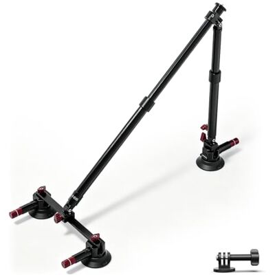 NEEWER Kit de montage pour voiture avec triple ventouse, deux poteaux d'extension en alliage d'aluminium de 61 cm, adaptateur pour caméra d'action compatible avec GoPro dji Insta 360, charge maximale NEEWER Kit de montage pour voiture avec triple ventouse, deux poteaux d'extension en alliage d'aluminium de 61 cm, adaptateur pour caméra d'action compatible avec GoPro dji Insta 360, charge maximale