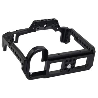 Uqezagpa Cadre en aluminium pour caméra Améliore la dissipation de la chaleur Pour appareils photo S1H S1R Port d'extension multifonction Uqezagpa Cadre en aluminium pour caméra Améliore la dissipation de la chaleur Pour appareils photo S1H S1R Port d'extension multifonction