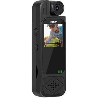 Uqezagpa Caméra d'action de poche, caméra de sport, rotation à 180 degrés, monture d'objectif portable, enregistreur vidéo extérieur, caméscope d'action pour la randonnée Uqezagpa Caméra d'action de poche, caméra de sport, rotation à 180 degrés, monture d'objectif portable, enregistreur vidéo extérieur, caméscope d'action pour la randonnée