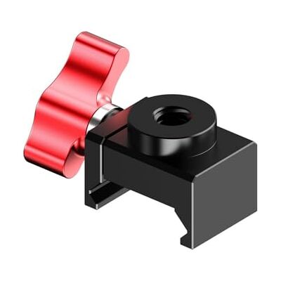 Whoasyst Adaptateur de montage léger 1/4 à 17 mm Tête coulissante Pince pour Vlog Setups Ball Head Track Clamp Whoasyst Adaptateur de montage léger 1/4 à 17 mm Tête coulissante Pince pour Vlog Setups Ball Head Track Clamp