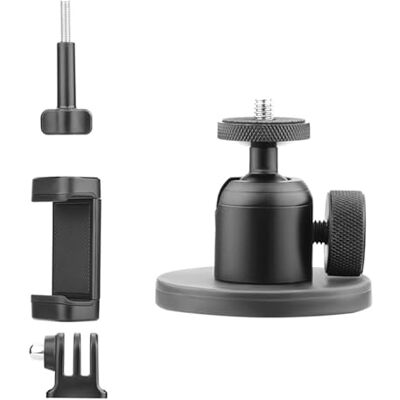 Buxuaaaa Support rotatif à 360 degrés pour appareil photo Action 5 Support de montage portable avec adaptateur 1/4" Caméra d'action Buxuaaaa Support rotatif à 360 degrés pour appareil photo Action 5 Support de montage portable avec adaptateur 1/4" Caméra d'action