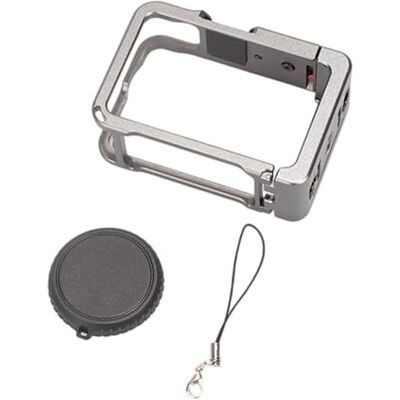 APGLSXY Cadre en alliage d'aluminium pour caméra Action 6 avec refroidissement amélioré et emplacement pour griffe APGLSXY Cadre en alliage d'aluminium pour caméra Action 6 avec refroidissement amélioré et emplacement pour griffe