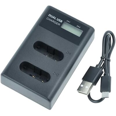 vhbw Chargeur double USB/Micro USB compatible avec Sony HDRAS15S, HDR-AS15S, HDR-AS30 Caméscope Action Cam Batterie Station de charge + câble micro USB vhbw Chargeur double USB/Micro USB compatible avec Sony HDRAS15S, HDR-AS15S, HDR-AS30 Caméscope Action Cam Batterie Station de charge + câble micro USB