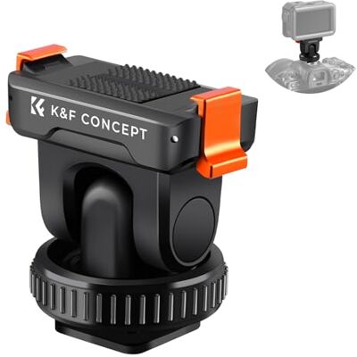 K&F CONCEPT Support adaptateur magnétique à dégagement rapide pour caméra d'action à griffe, fixation pour trépied compatible DJI Osmo Action 5 Pro, avec filetage 1/4 K&F CONCEPT Support adaptateur magnétique à dégagement rapide pour caméra d'action à griffe, fixation pour trépied compatible DJI Osmo Action 5 Pro, avec filetage 1/4