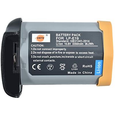 DSTE Electron LP-E4N Li-ion Battery Compatible with Canon LP-E19, EOS-1D X Mark II, EOS-1D X, EOS-1D Mark IV, EOS-1Ds Mark III, EOS-1D Mark III DSTE Electron LP-E4N Li-ion Battery Compatible with Canon LP-E19, EOS-1D X Mark II, EOS-1D X, EOS-1D Mark IV, EOS-1Ds Mark III, EOS-1D Mark III