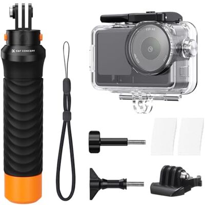 K&F CONCEPT Boîtier étanche de 60 m avec poignée flottante compatible avec DJI Osmo Action 6, boîtier sous-marin avec support de griffe Feuille anti-buée, coque de protection pour plongée profonde K&F CONCEPT Boîtier étanche de 60 m avec poignée flottante compatible avec DJI Osmo Action 6, boîtier sous-marin avec support de griffe Feuille anti-buée, coque de protection pour plongée profonde