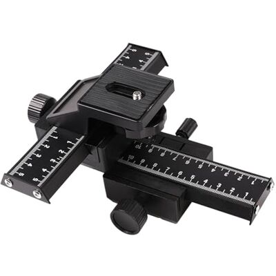 APGLSXY Curseur de mise au point à 4 voies avec vis de montage 1/4" pour accessoires de gros plan Régulateur en aluminium APGLSXY Curseur de mise au point à 4 voies avec vis de montage 1/4" pour accessoires de gros plan Régulateur en aluminium
