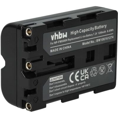 vhbw Batterie Compatible avec Sony Alpha DSLR-A350X, DSLR-A500, DSLR-A500L, DSLR-A500Y, DSLR-A550 Appareil Photo (1200mAh, 7,2V, Li-ION) vhbw Batterie Compatible avec Sony Alpha DSLR-A350X, DSLR-A500, DSLR-A500L, DSLR-A500Y, DSLR-A550 Appareil Photo (1200mAh, 7,2V, Li-ION)