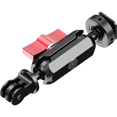 Whoasyst Adaptateur griffe en métal avec double articulation à rotule de 17 mm pour plusieurs positions de caméra inclinées et prises de vue stables Support flexible Whoasyst Adaptateur griffe en métal avec double articulation à rotule de 17 mm pour plusieurs positions de caméra inclinées et prises de vue stables Support flexible