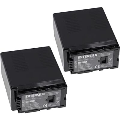 EXTENSILO 2X Batteries Compatible avec Panasonic AG-AC130, AG-AC130A, AG-AC130AEJ Appareil Photo, Reflex numérique (7800mAh, 7,2V, Li-ION) EXTENSILO 2X Batteries Compatible avec Panasonic AG-AC130, AG-AC130A, AG-AC130AEJ Appareil Photo, Reflex numérique (7800mAh, 7,2V, Li-ION)