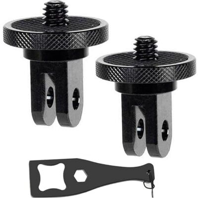DUWUZEST Vizemo Adaptateur de montage pour caméra GoPro Ecosystem Adaptateur de conversion ¼-20 pour système de montage GoPro Entièrement en aluminium CNC Montez votre appareil photo sur n'importe quel accessoire de montage GoPro DUWUZEST Vizemo Adaptateur de montage pour caméra GoPro Ecosystem Adaptateur de conversion ¼-20 pour système de montage GoPro Entièrement en aluminium CNC Montez votre appareil photo sur n'importe quel accessoire de montage GoPro