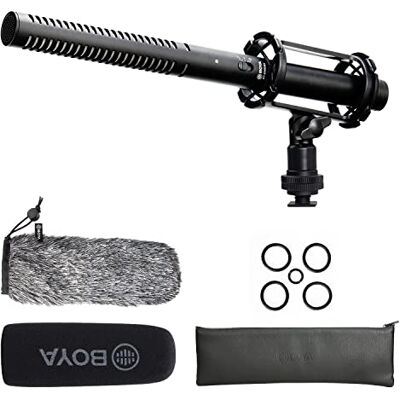 BOYA News Gathering Interview Microphone type canon XLR pour Canon, BY-BM6060 Microphone Boom transmission avec pare-brise et support antichoc pour caméscopes Nikon D800 Sony Youtube BOYA News Gathering Interview Microphone type canon XLR pour Canon, BY-BM6060 Microphone Boom transmission avec pare-brise et support antichoc pour caméscopes Nikon D800 Sony Youtube
