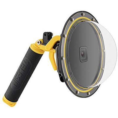 TELESIN Objectif dôme 15,2 cm pour GoPro Hero 10/Hero 9 black, boîtier étanche avec gâchette flottante, coque transparente pour photographie sous-marine (pour Hero 10/9) TELESIN Objectif dôme 15,2 cm pour GoPro Hero 10/Hero 9 black, boîtier étanche avec gâchette flottante, coque transparente pour photographie sous-marine (pour Hero 10/9)