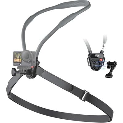 JJC Support magnétique tour de cou pour GoPro Hero 13/12/11 avec sangle de poitrine, support de poitrine à dégagement rapide pour DJI Osmo Action 6/5 Pro/4/3 et Insta 360 Ace Pro/Pro 2, adaptateur JJC Support magnétique tour de cou pour GoPro Hero 13/12/11 avec sangle de poitrine, support de poitrine à dégagement rapide pour DJI Osmo Action 6/5 Pro/4/3 et Insta 360 Ace Pro/Pro 2, adaptateur