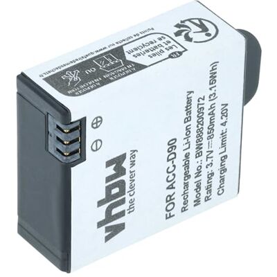 vhbw Batterie Compatible avec AEE D90, S90, S91B Appareil Photo DSLR (850mAh, 3.7V, Li-ION) vhbw Batterie Compatible avec AEE D90, S90, S91B Appareil Photo DSLR (850mAh, 3.7V, Li-ION)