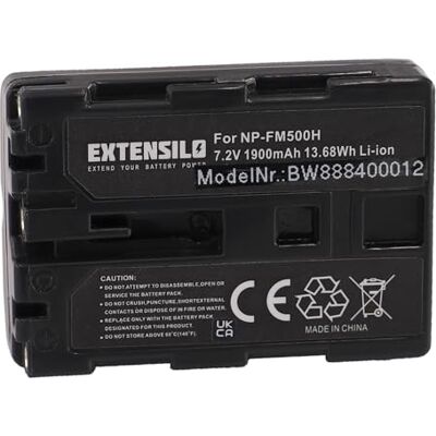 EXTENSILO 1 batterie compatible avec les appareils photo Sony Alpha DSLR-A350, DSLR-A350H, DSLR-A350K 1900 mAh, 7,2 V, Li-ion EXTENSILO 1 batterie compatible avec les appareils photo Sony Alpha DSLR-A350, DSLR-A350H, DSLR-A350K 1900 mAh, 7,2 V, Li-ion