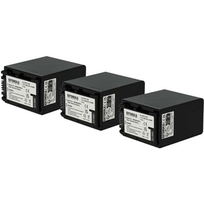 EXTENSILO 3X Batteries Compatible avec Sony DCR-DVD115E, DCR-DVD150E, DCR-DVD110E Appareil Photo, Reflex numérique (3300mAh, 7,4V, Li-ION) EXTENSILO 3X Batteries Compatible avec Sony DCR-DVD115E, DCR-DVD150E, DCR-DVD110E Appareil Photo, Reflex numérique (3300mAh, 7,4V, Li-ION)