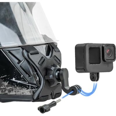 SUREWO Support de mentonnière pour Casque de Moto Compatible avec GoPro Hero 11,10, 9, 8, 7, (2018), 6 5,DJI Osmo Action 3, SJCAM et la Plupart des caméras d'action SUREWO Support de mentonnière pour Casque de Moto Compatible avec GoPro Hero 11,10, 9, 8, 7, (2018), 6 5,DJI Osmo Action 3, SJCAM et la Plupart des caméras d'action