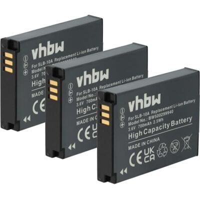 vhbw 3X Batterie Compatible avec HP Action Cam AC-200, AC-200W, AC-300W Appareil Photo DSLR (700mAh, 3,6V, Li-ION) vhbw 3X Batterie Compatible avec HP Action Cam AC-200, AC-200W, AC-300W Appareil Photo DSLR (700mAh, 3,6V, Li-ION)
