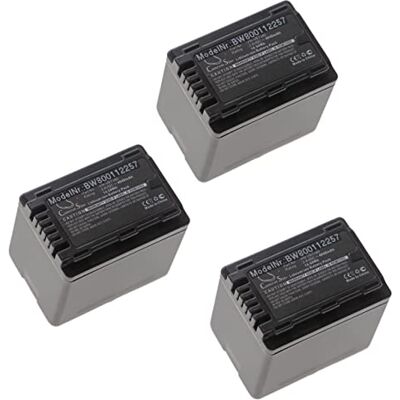 vhbw Lot de 3 batteries compatibles avec appareil photo caméscope Panasonic HC-770EB, HC-989, HC-V110, HC-V110GK, HC-V110MGK, HC-V130 (4040 mAh, 3,6 V, Li-Ion) vhbw Lot de 3 batteries compatibles avec appareil photo caméscope Panasonic HC-770EB, HC-989, HC-V110, HC-V110GK, HC-V110MGK, HC-V130 (4040 mAh, 3,6 V, Li-Ion)