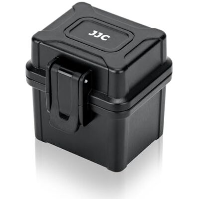 JJC Étui pour carte mémoire 2 en 1 et boîtier de batterie pour appareil photo, Pour 4 piles d'appareil photo Taille ≤ 4,3 x 3,5 x 1 cm, Porte-cartes JJC Étui pour carte mémoire 2 en 1 et boîtier de batterie pour appareil photo, Pour 4 piles d'appareil photo Taille ≤ 4,3 x 3,5 x 1 cm, Porte-cartes