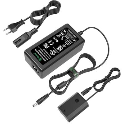 Gonine NP-FZ100 P-FZ100 Bloc d'alimentation AC Adaptateur P-FZ100 Kit de coupleur CC pour Sony Alpha A7III A7IV A7SIII A6600 A7C A1 FX3 A7R3 A7R IV, A9 A9R A9S, remplace la batterie BC-QZ1 Gonine NP-FZ100 P-FZ100 Bloc d'alimentation AC Adaptateur P-FZ100 Kit de coupleur CC pour Sony Alpha A7III A7IV A7SIII A6600 A7C A1 FX3 A7R3 A7R IV, A9 A9R A9S, remplace la batterie BC-QZ1