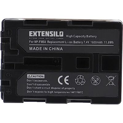 EXTENSILO 1 batterie compatible avec Sony DCR-TRV350, DCR-TRV38, DCR-TRV39, DCR-TRV480 (1600 mAh, 7,4 V, Li-Ion) EXTENSILO 1 batterie compatible avec Sony DCR-TRV350, DCR-TRV38, DCR-TRV39, DCR-TRV480 (1600 mAh, 7,4 V, Li-Ion)