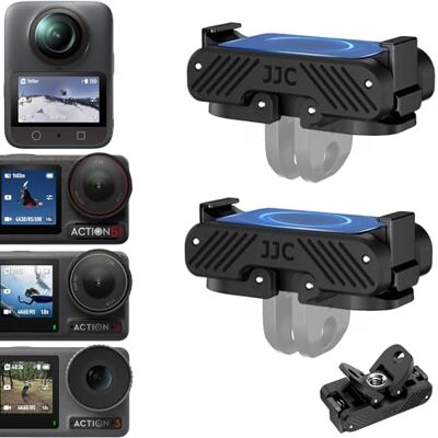 JJC Lot de 2 adaptateurs magnétiques Osmo Action 5 Pro/4/3 à libération rapide JJC Lot de 2 adaptateurs magnétiques Osmo Action 5 Pro/4/3 à libération rapide