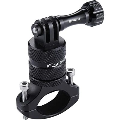PULUZ Support de guidon de vélo pour GoPro Rotation à 360 degrés en aluminium pour GoPro HERO10 9 8 7 6 5 et DJI Osmo PULUZ Support de guidon de vélo pour GoPro Rotation à 360 degrés en aluminium pour GoPro HERO10 9 8 7 6 5 et DJI Osmo