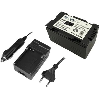 Trade-Shop Contenu de la livraison : batterie Li-Ion + chargeur de batterie avec adaptateur allume-cigare compatible avec Panasonic CGR-D16A/1B CGR-D16SE/1B CGR-D210 CGR-D220 A/1B E/1B CGR-D320 CGR-D320A/1B Trade-Shop Contenu de la livraison : batterie Li-Ion + chargeur de batterie avec adaptateur allume-cigare compatible avec Panasonic CGR-D16A/1B CGR-D16SE/1B CGR-D210 CGR-D220 A/1B E/1B CGR-D320 CGR-D320A/1B