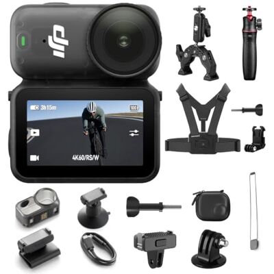 DJI Osmo Nano Moto Multi-POV Combo (128 Go) – Caméra de vlogging étanche avec capteur 1/1,3", vidéo native 4K/60 fps, stabilisation, caméra POV magnétique, support de guidon robuste pour vélo DJI Osmo Nano Moto Multi-POV Combo (128 Go) – Caméra de vlogging étanche avec capteur 1/1,3", vidéo native 4K/60 fps, stabilisation, caméra POV magnétique, support de guidon robuste pour vélo