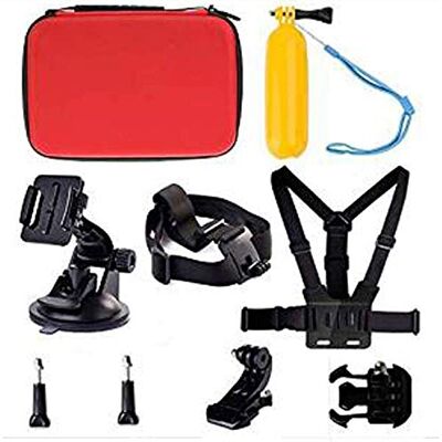Navitech Ensemble Combo Accessoire Caméra 8-en-1 et étui De Rangement Rouge Robuste- Compatible avec Le GoPro Hero7 Silver Action Camera Navitech Ensemble Combo Accessoire Caméra 8-en-1 et étui De Rangement Rouge Robuste- Compatible avec Le GoPro Hero7 Silver Action Camera