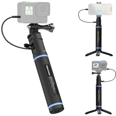 Newmowa 10000mAh Poignée Batterie Externe, trépied chargeur PD/QC pour appareils photo numériques,GoPro Hero 13/12/11/10/9/8/MAX/7-3, DJI Osmo Pocket 3/Action 6/5/4,caméra d'action YI,Insta360 & Phone Newmowa 10000mAh Poignée Batterie Externe, trépied chargeur PD/QC pour appareils photo numériques,GoPro Hero 13/12/11/10/9/8/MAX/7-3, DJI Osmo Pocket 3/Action 6/5/4,caméra d'action YI,Insta360 & Phone