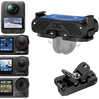 JJC Support magnétique pour DJI Osmo 360 Action 5 Pro/4/3, adaptateur magnétique à dégagement rapide avec griffes pliables et trou de vis de 6,35 mm 20 pour DJI Osmo 360 & Action 5 Pro 4 3 Compatible avec JJC Support magnétique pour DJI Osmo 360 Action 5 Pro/4/3, adaptateur magnétique à dégagement rapide avec griffes pliables et trou de vis de 6,35 mm 20 pour DJI Osmo 360 & Action 5 Pro 4 3 Compatible avec