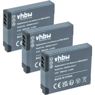 vhbw 3X Batterie Compatible avec Panasonic Lumix DMC-ZS30 Appareil Photo Digital Reflex APRN (900mAh, 3,6V, Li-ION) vhbw 3X Batterie Compatible avec Panasonic Lumix DMC-ZS30 Appareil Photo Digital Reflex APRN (900mAh, 3,6V, Li-ION)