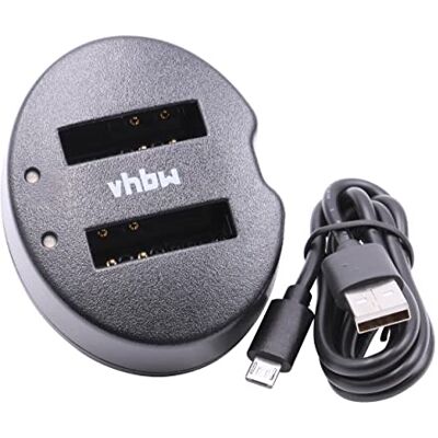 vhbw Chargeur de Batterie Double USB Compatible avec Nikon Keymission 170, 360 caméra, DSLR, Action-cam vhbw Chargeur de Batterie Double USB Compatible avec Nikon Keymission 170, 360 caméra, DSLR, Action-cam