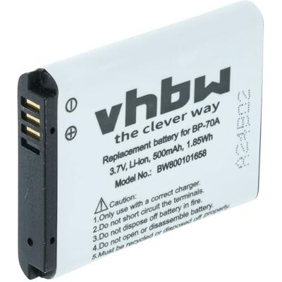vhbw Batterie Compatible avec Samsung PL80, PL90, SL50, SL600, SL630, ST30, ST60, ST61, ST65, ST6500 Appareil Photo APRN (500mAh, 3,6V, Li-ION) vhbw Batterie Compatible avec Samsung PL80, PL90, SL50, SL600, SL630, ST30, ST60, ST61, ST65, ST6500 Appareil Photo APRN (500mAh, 3,6V, Li-ION)