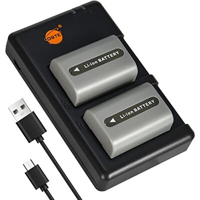 DSTE 2pcs NP-FP50 NP-FP30 (1100mAh/7.4V) Batterie Chargeur Compatible pour Sony DCR-DVD203E,DCR-DVD205,DCR-DVD205E,DCR-DVD304E,DCR-DVD305,DCR-DVD305E,DCR-DVD403 DSTE 2pcs NP-FP50 NP-FP30 (1100mAh/7.4V) Batterie Chargeur Compatible pour Sony DCR-DVD203E,DCR-DVD205,DCR-DVD205E,DCR-DVD304E,DCR-DVD305,DCR-DVD305E,DCR-DVD403