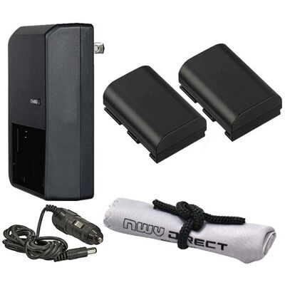 Digital Nc Lot de 2 batteries intelligentes haute capacité compatibles avec Canon EOS 60D + chargeur de voyage AC/DC Digital Nc Lot de 2 batteries intelligentes haute capacité compatibles avec Canon EOS 60D + chargeur de voyage AC/DC